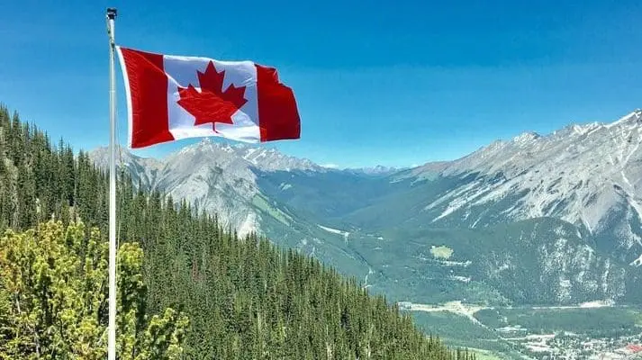 a flag of Canada