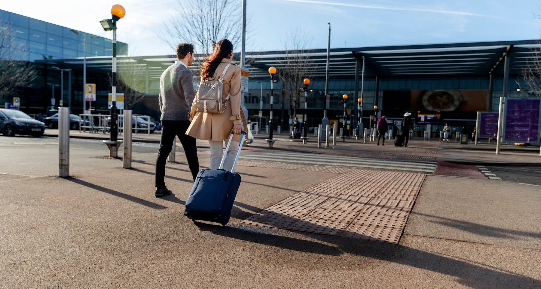 a man and a woman at the airport