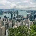 a top view of high rise buildings