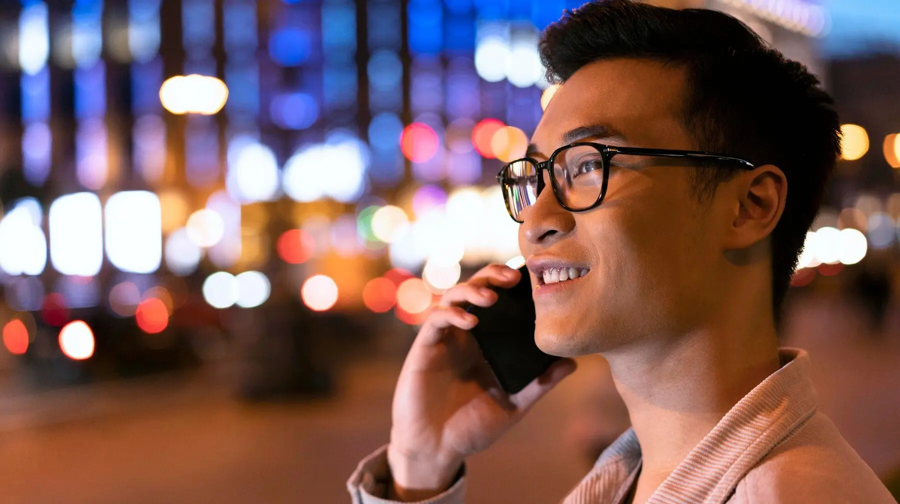 a man talking on the phone