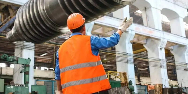 a construcion worker in a construction site