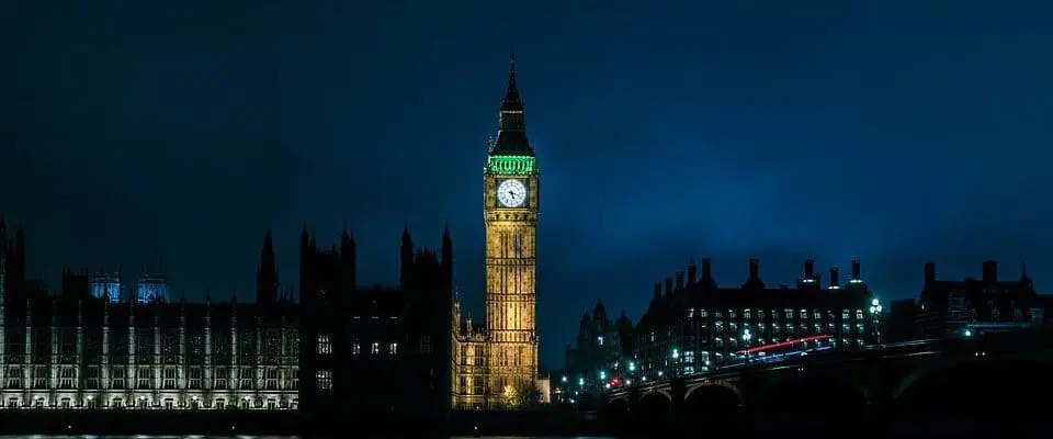 big ben at night