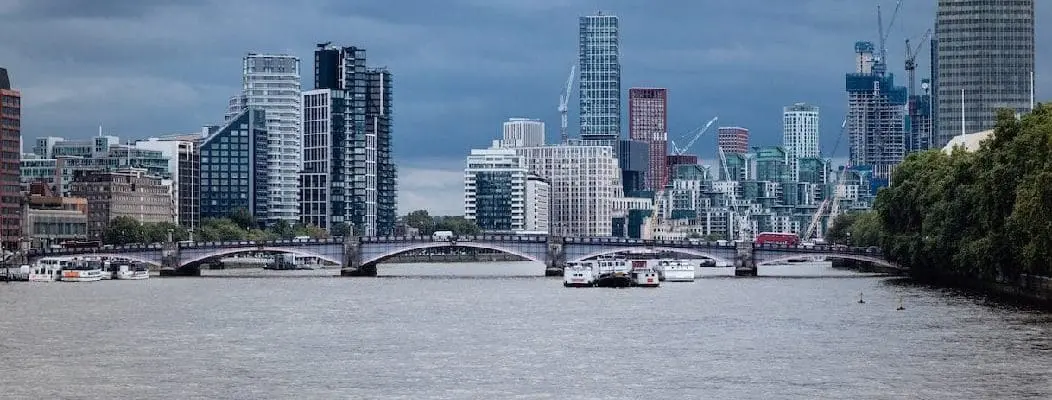 River view of London's cityscape