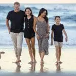 Family at the beach