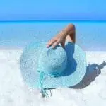 Sunbathing on the beach