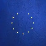 close up of eu flag