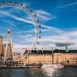 The London eye in Westminster