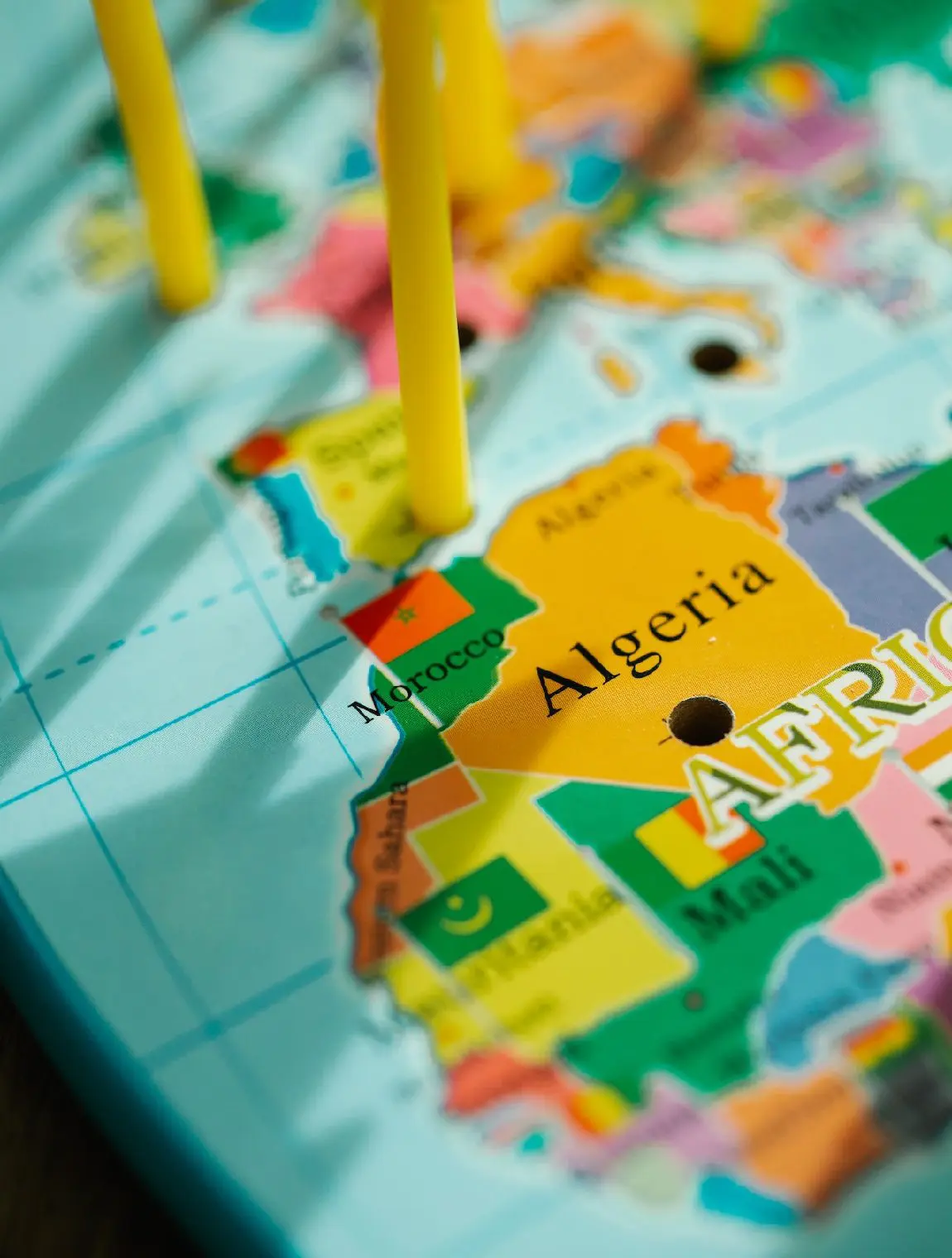 Algeria on the map