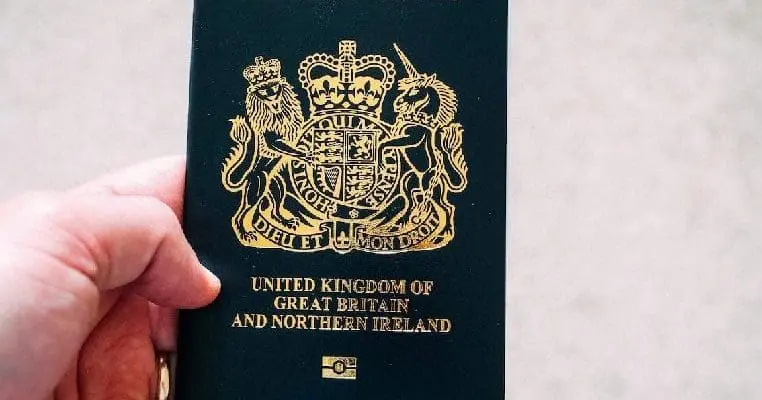 Holding British passport