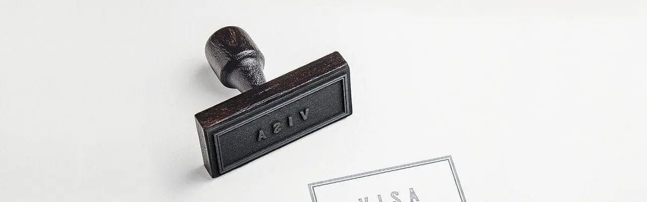 a visa stamp