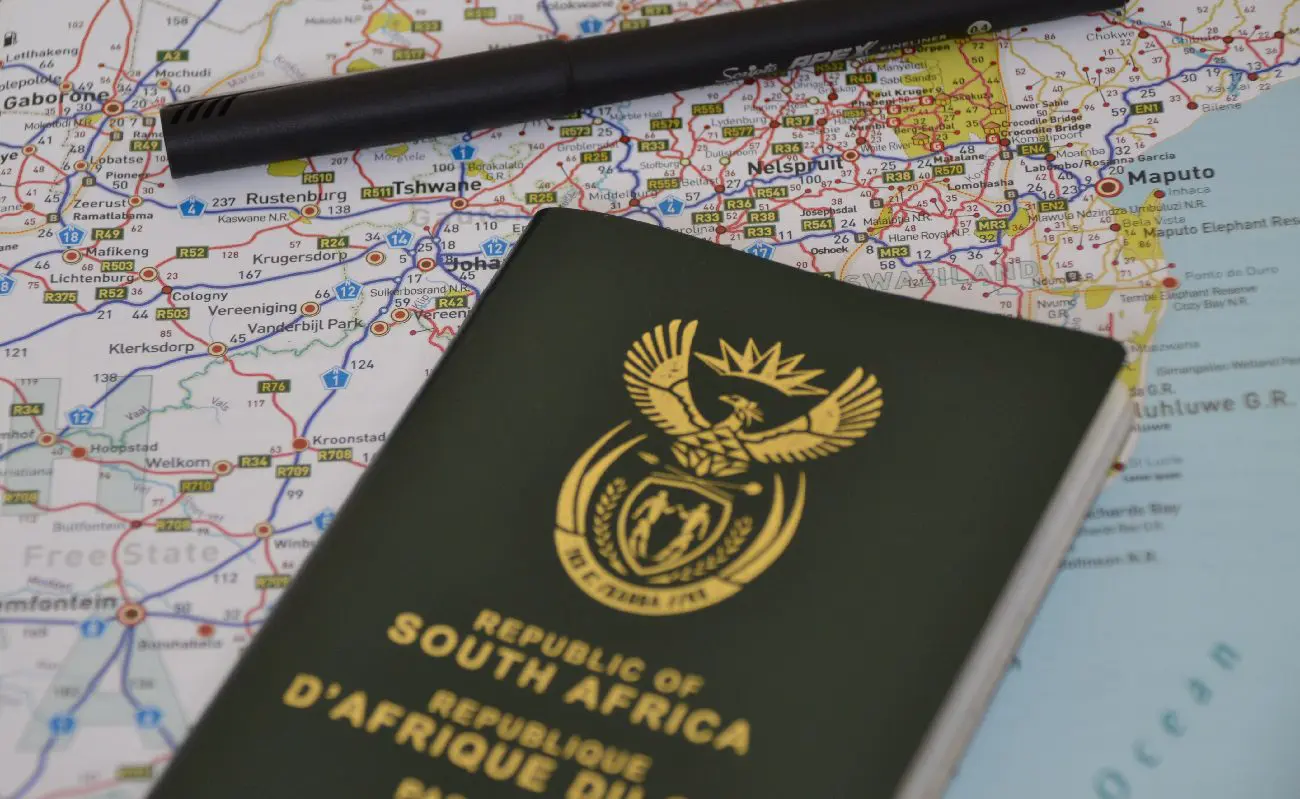 Passport and map