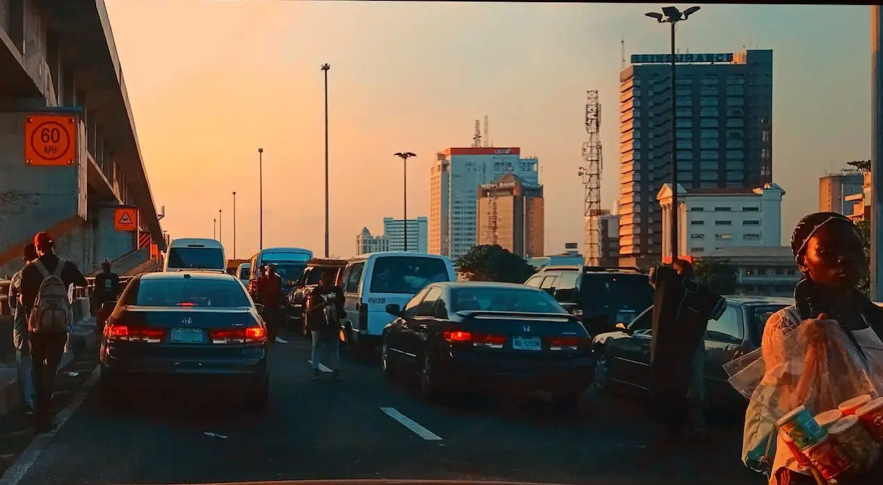 Traffic on Lagos expressway
