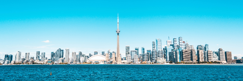 View of Canada on the horizon.