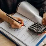 Person examining document