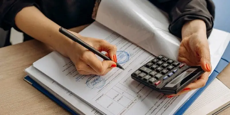 Person examining document