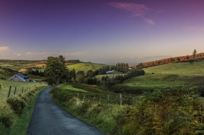 Landscape of Dublin in Ireland