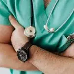 Nurse with stethoscope