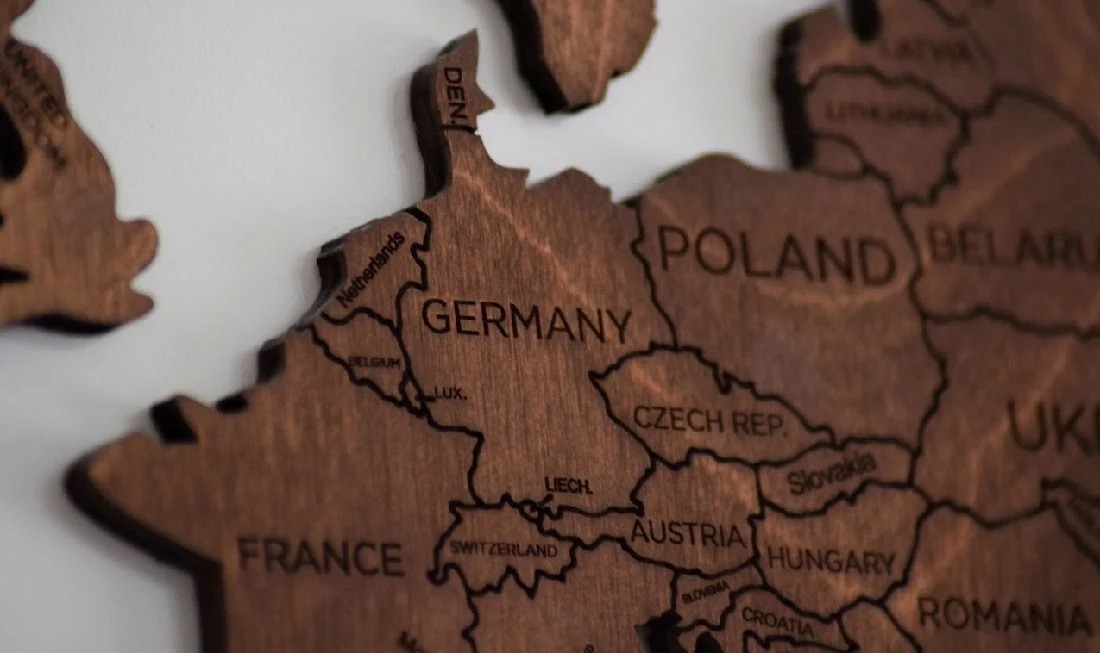 Wooden carving of Europe