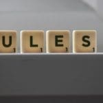 scrabble letters forming a word rules