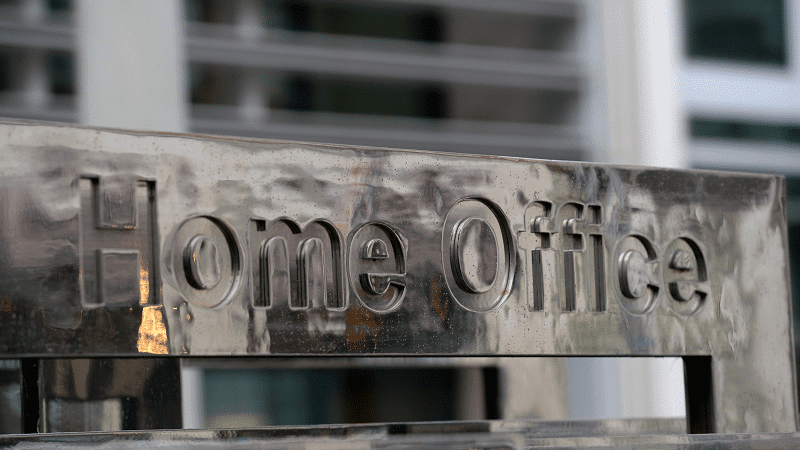Home Office sign