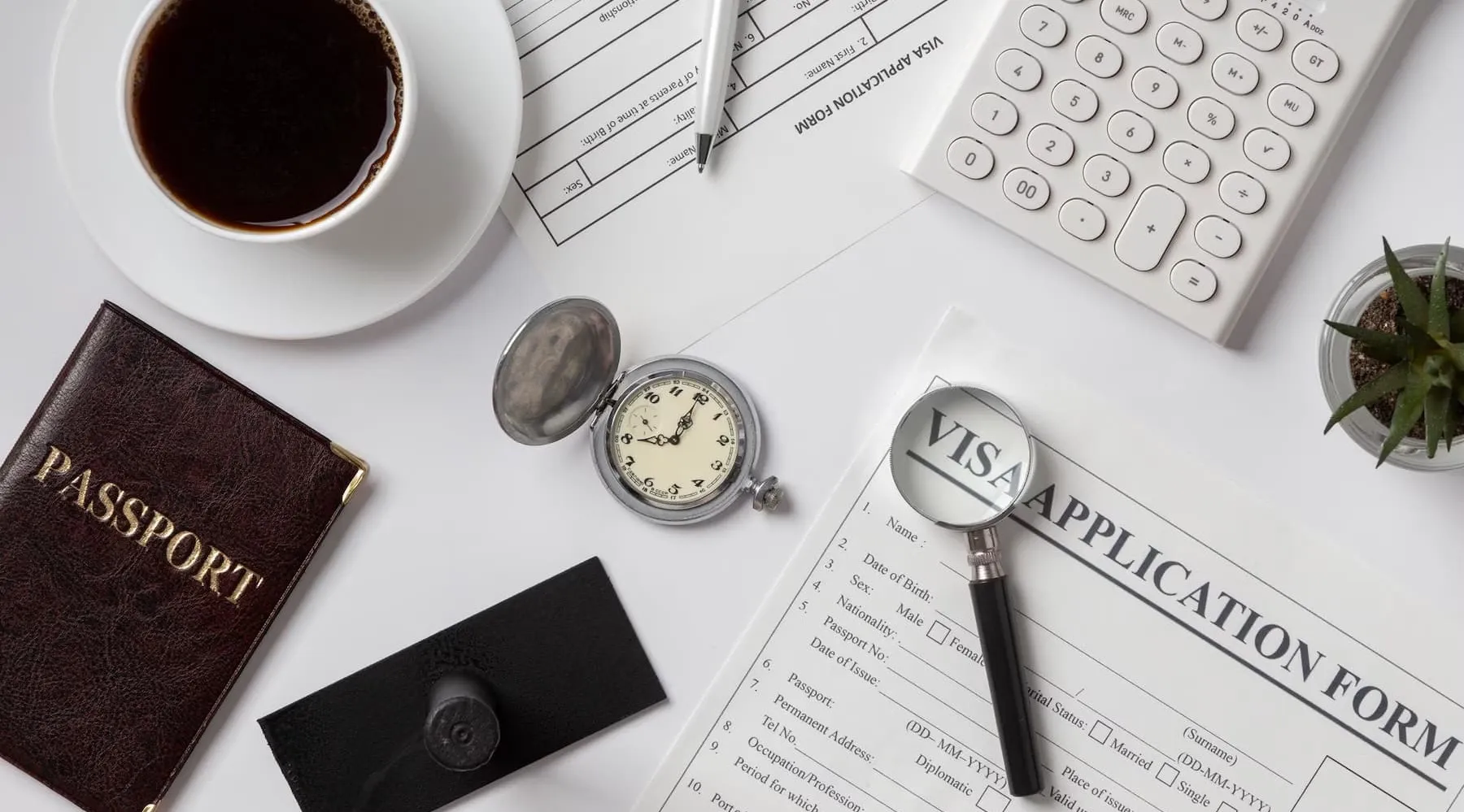 a visa application composition