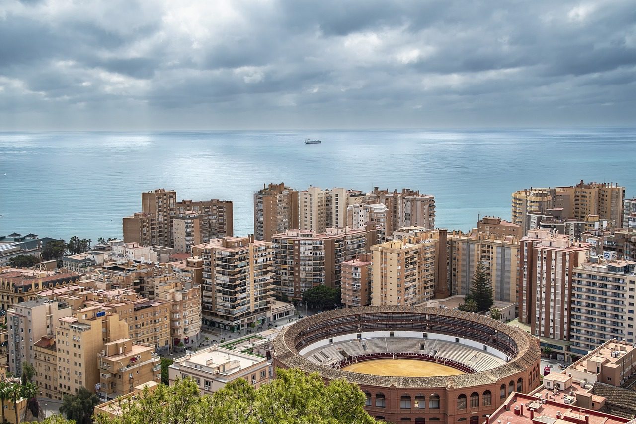an aerial view in Spain