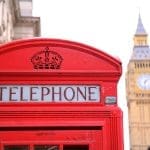 a telephone booth in United Kingdom