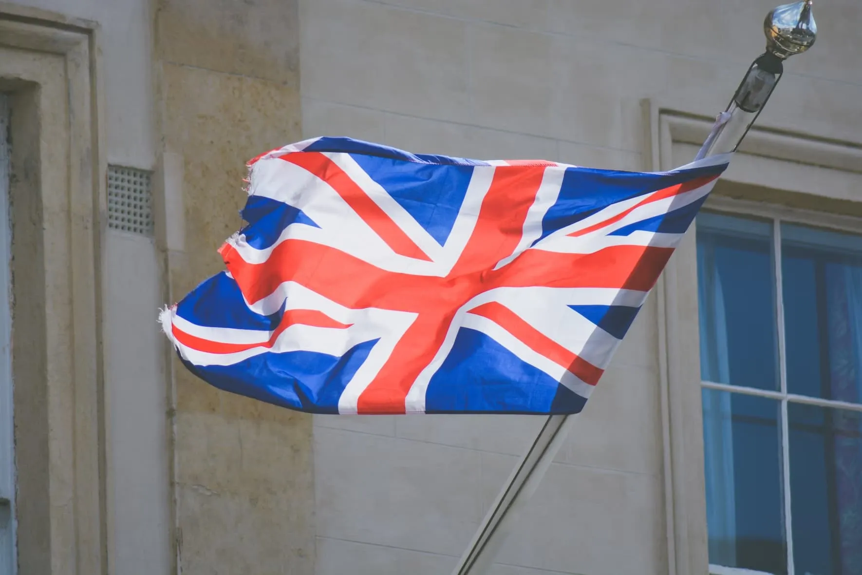 a British flag