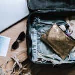 luggage with travel items