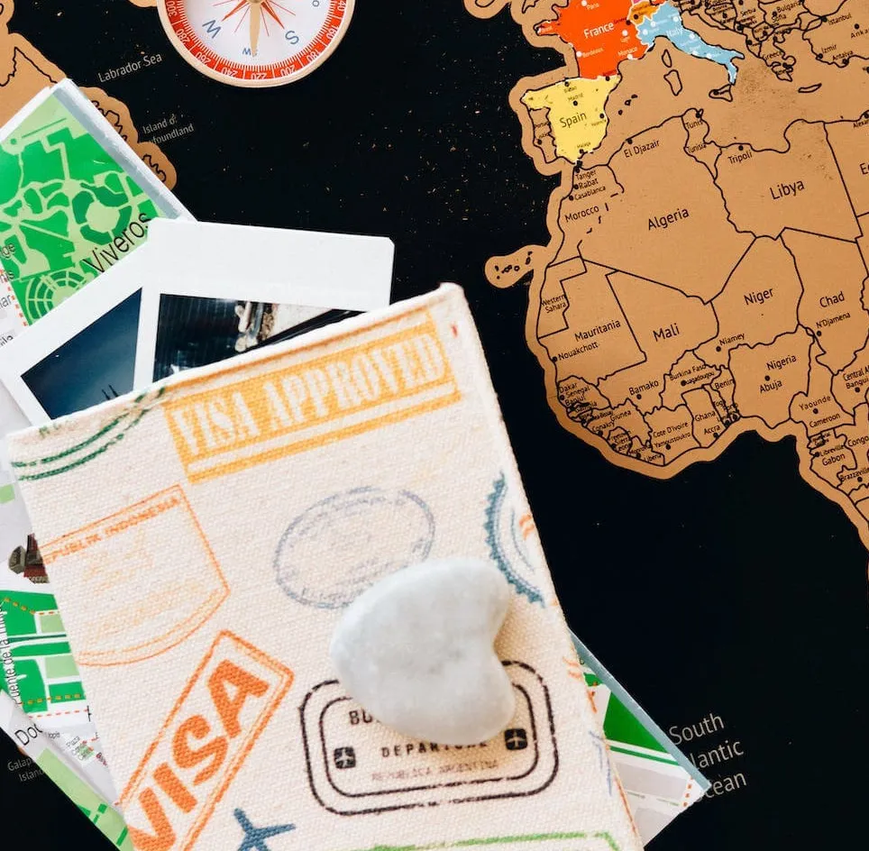 visa application papers