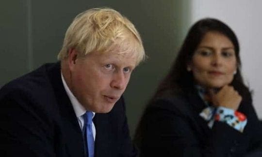 boris johnson and priti patel