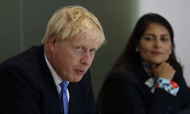boris johnson and priti patel