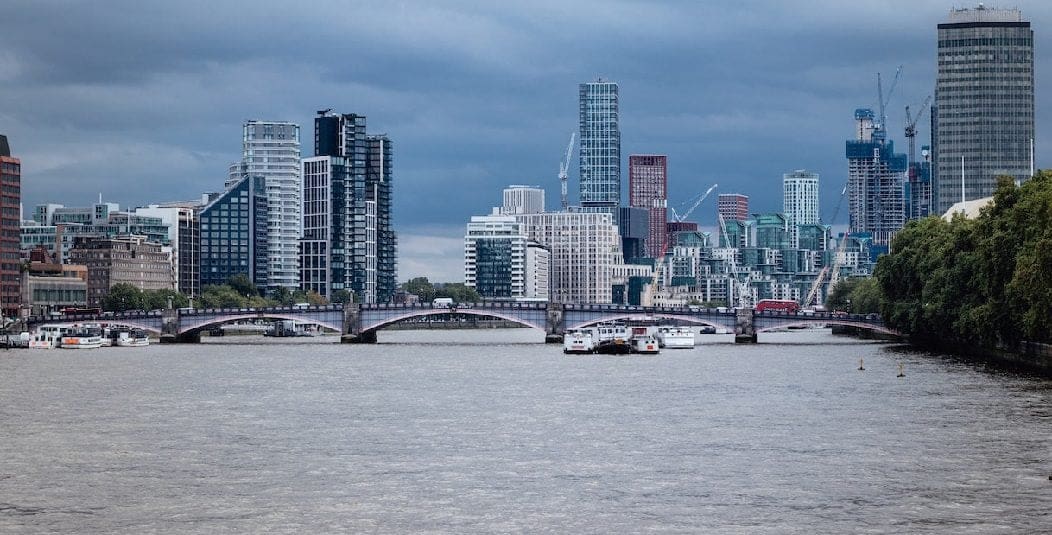 River view of London's cityscape