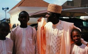 A Nigerian father with his children