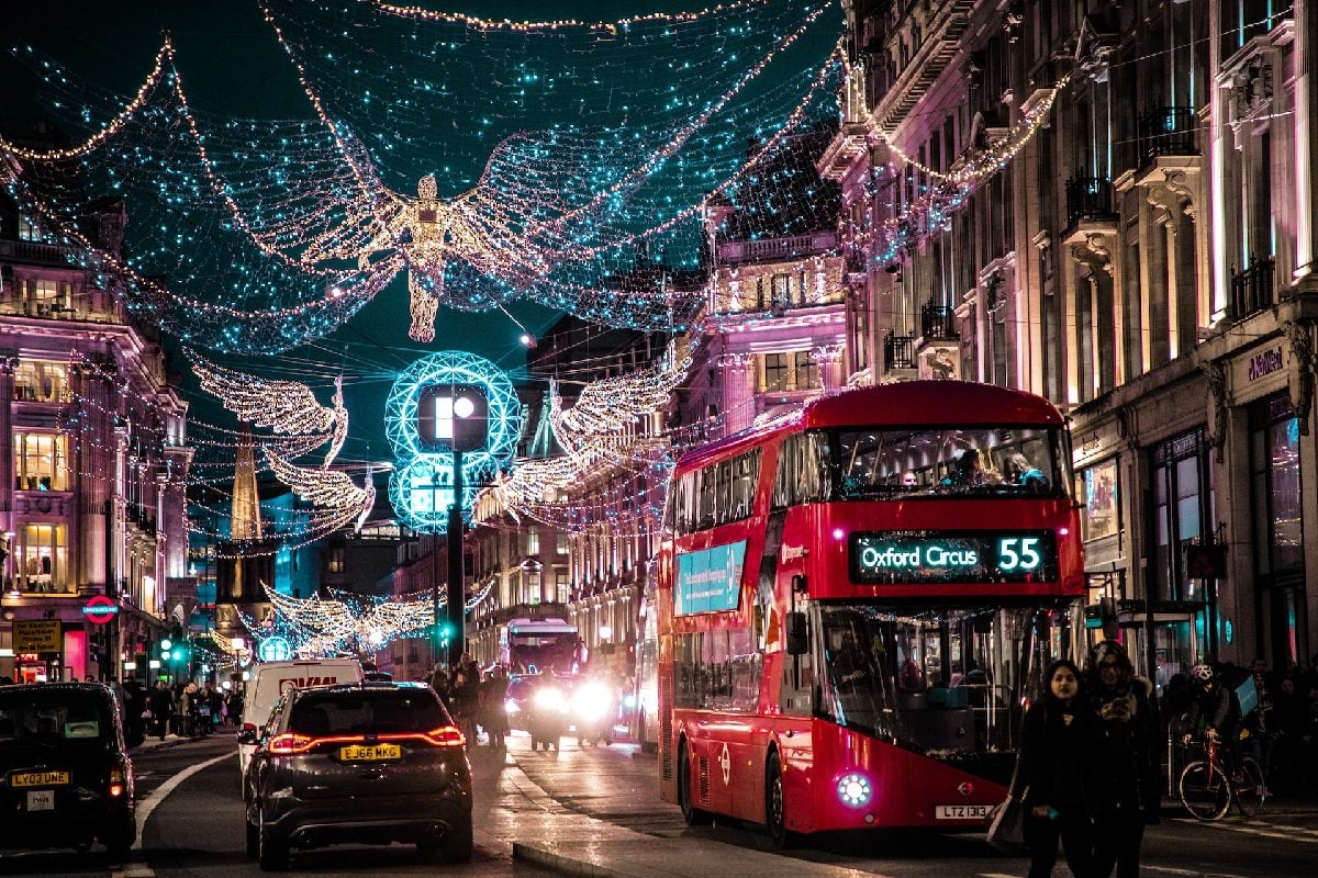 London street at night