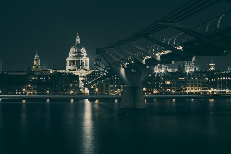Millennium bridge in London