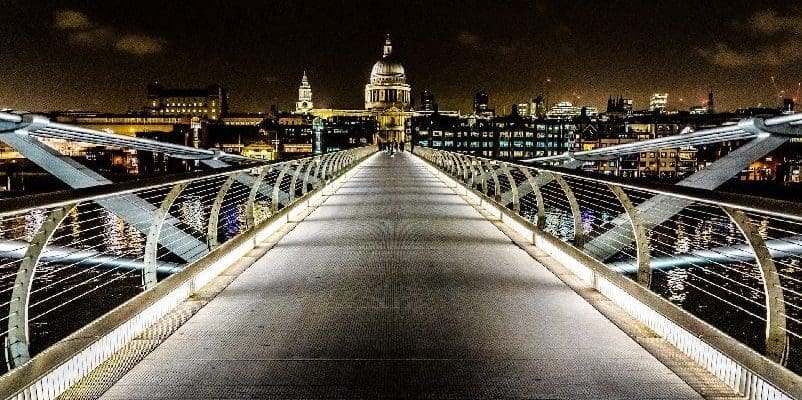 Millennium bridge in London