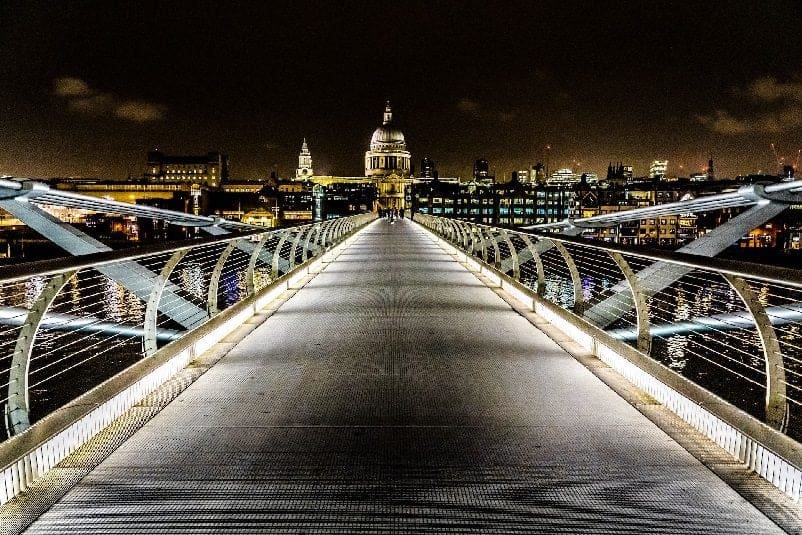 Millennium bridge in London