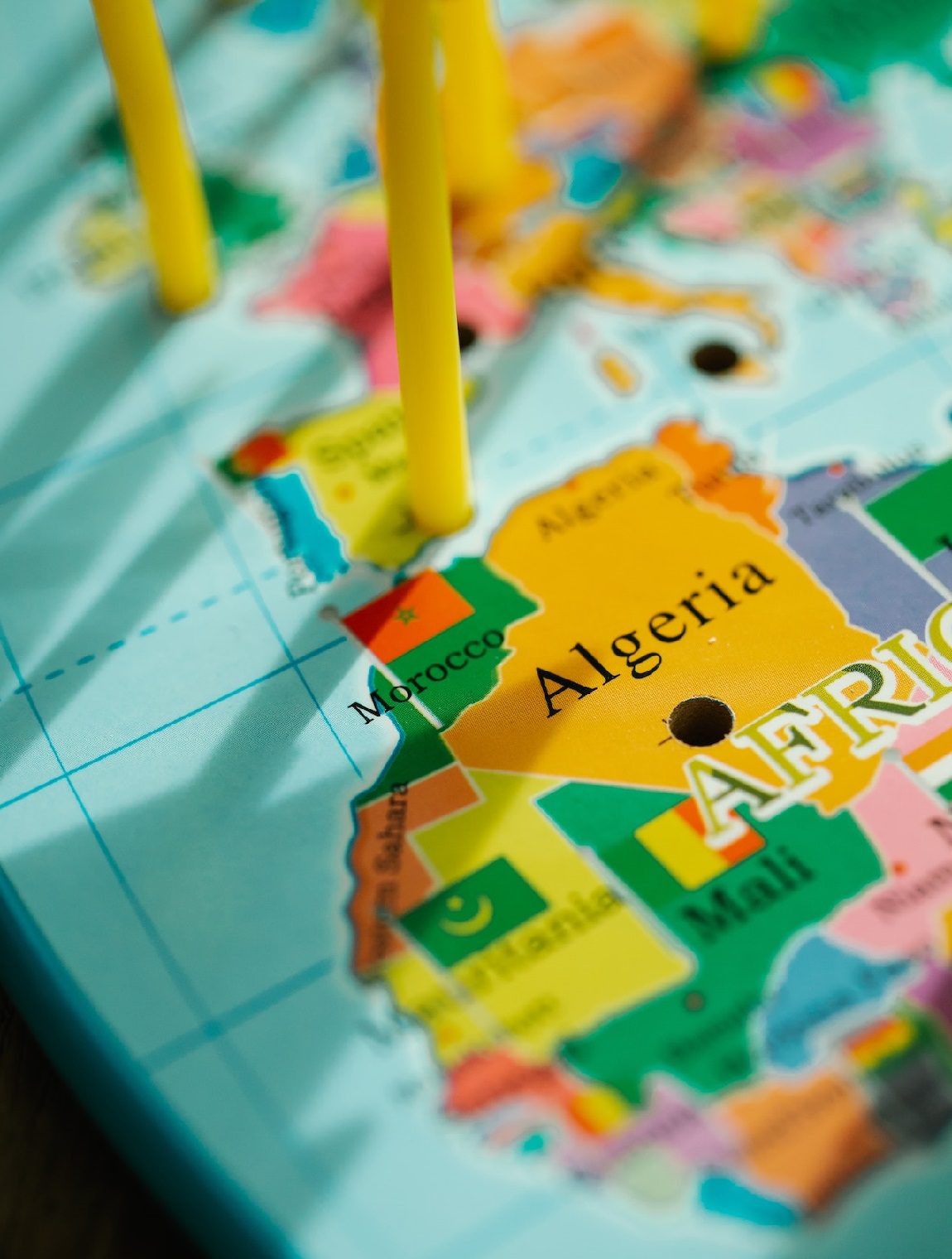 Algeria on the map
