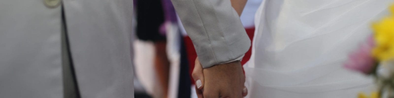 couple holding hands