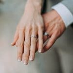 couple with wedding rings