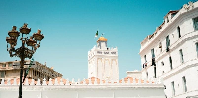 White mosque in Algeria