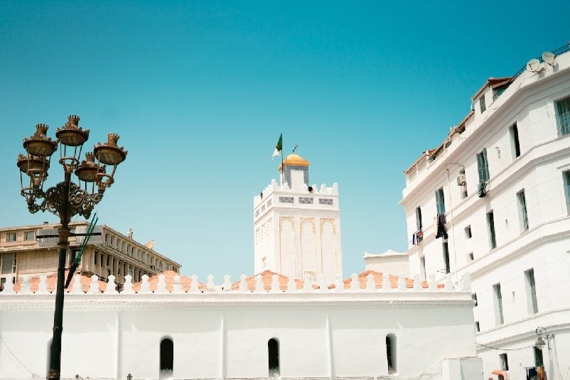 White mosque in Algeria