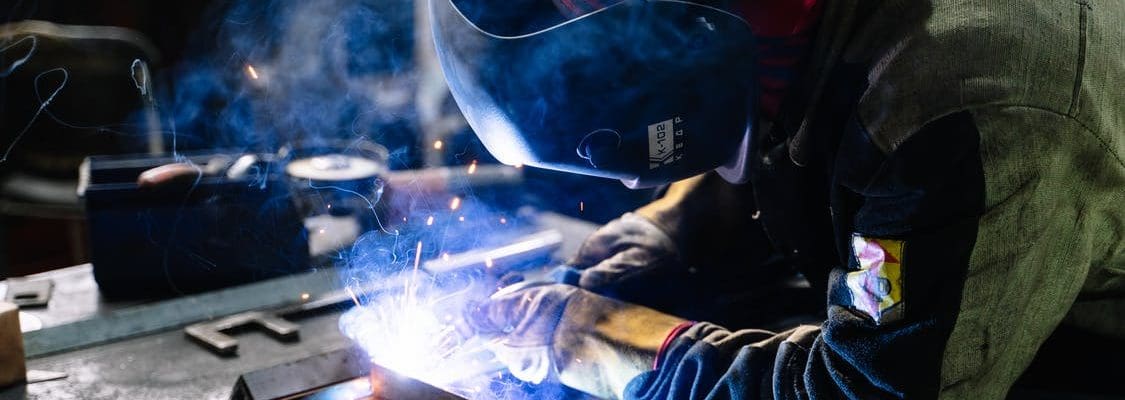 a welder working