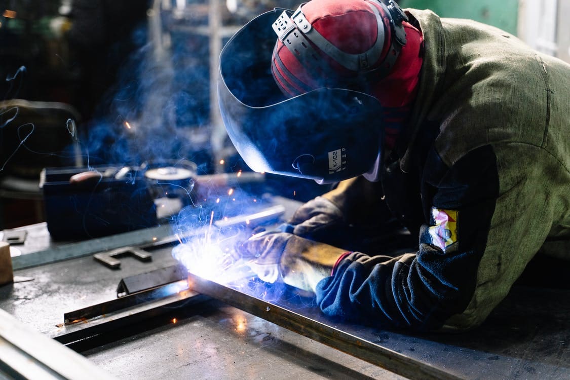 a welder working