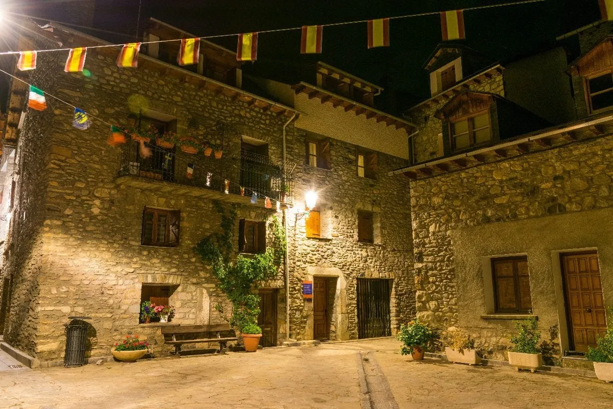 Brown and grey building located in Spain.