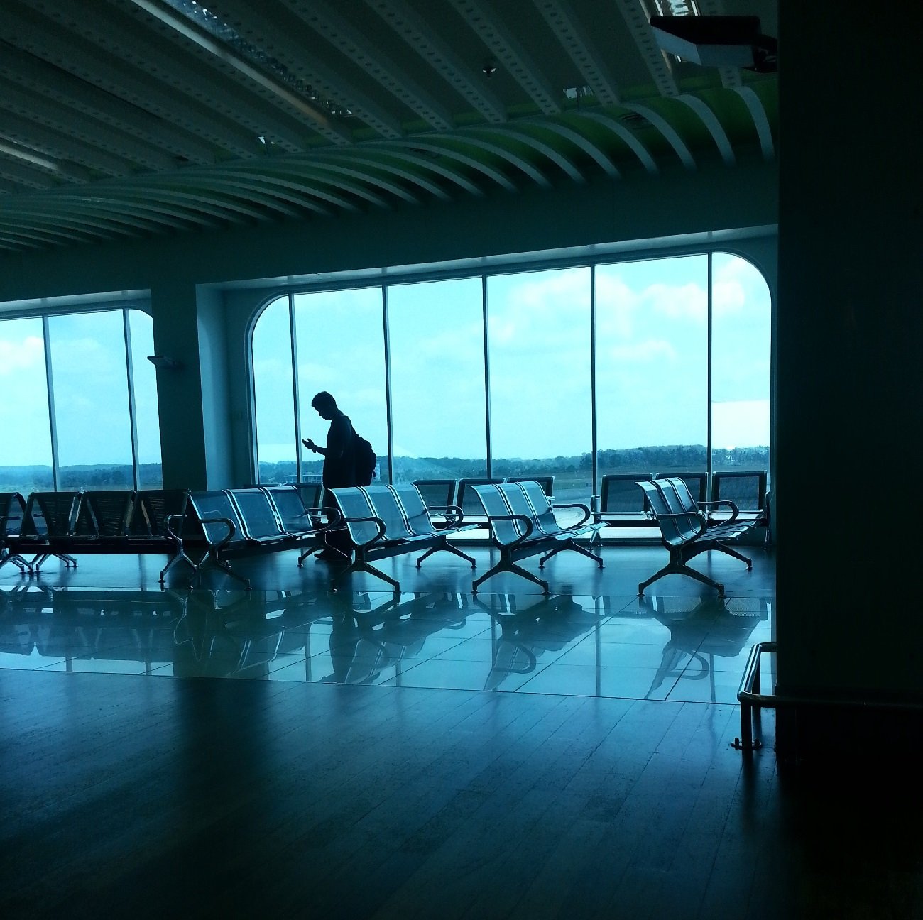 Airport waiting area