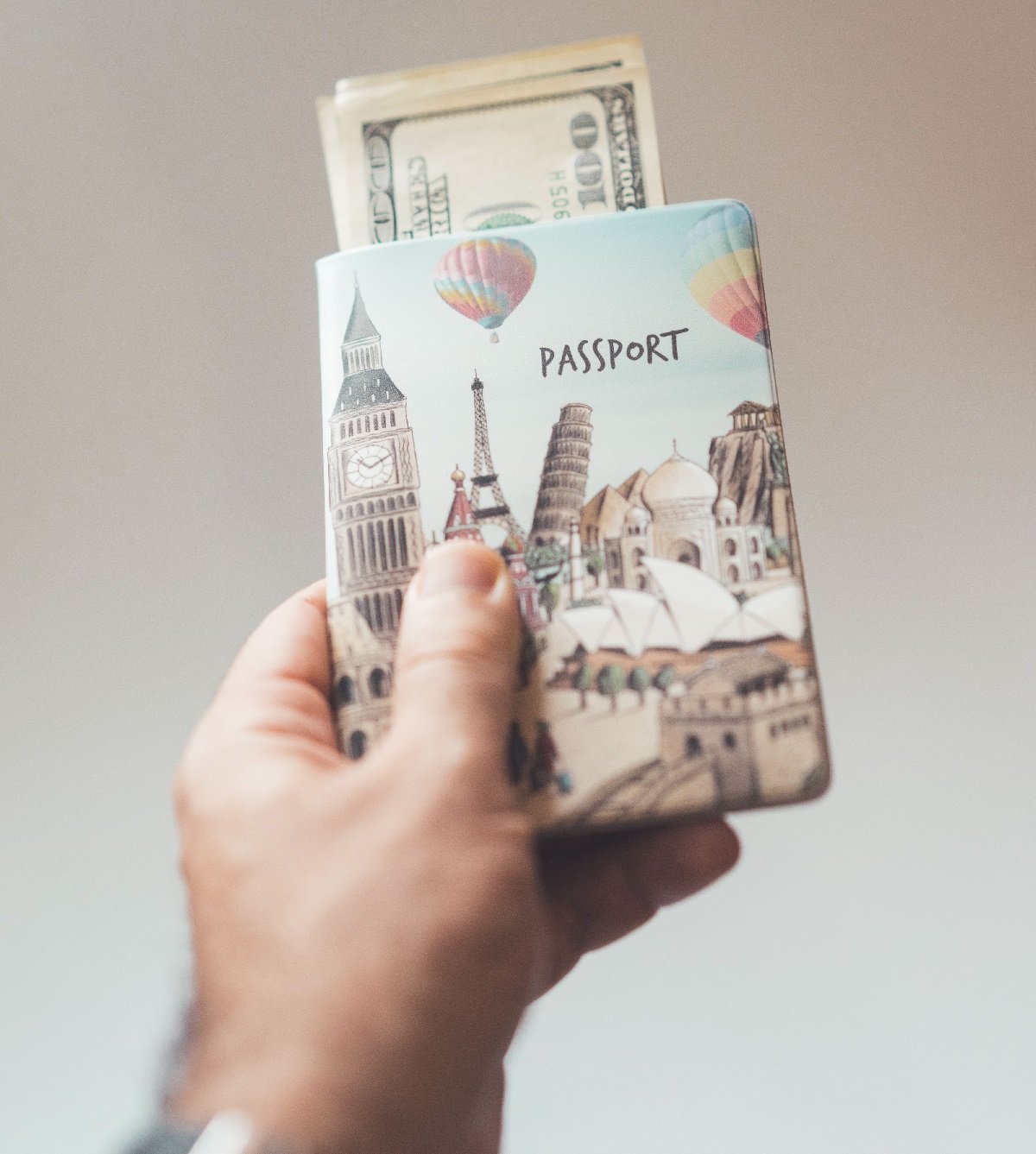 Money enclosed in passport