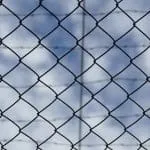 Gridlocked iron fence