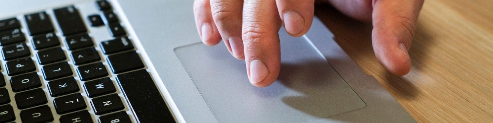 a person using a laptop